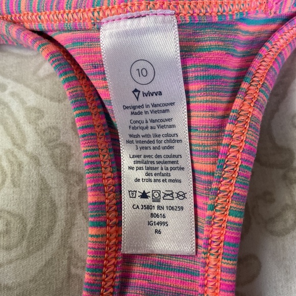 ivivva tank top! same as previous but size 10 - Picture 2 of 3